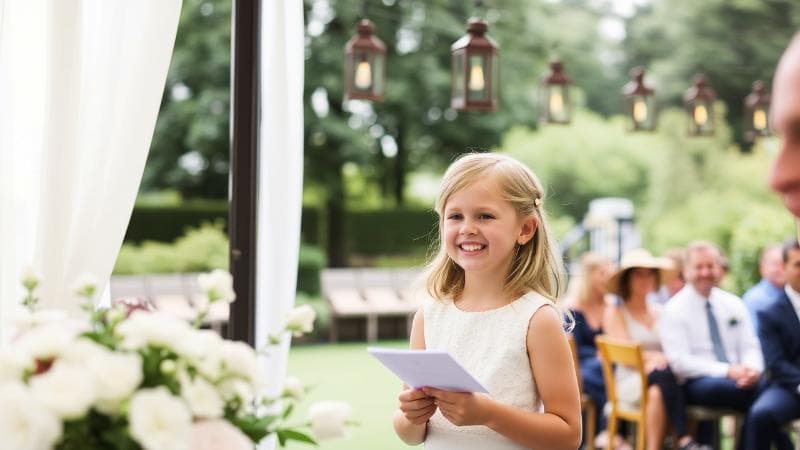 Niece of the Groom giving a wedding speech